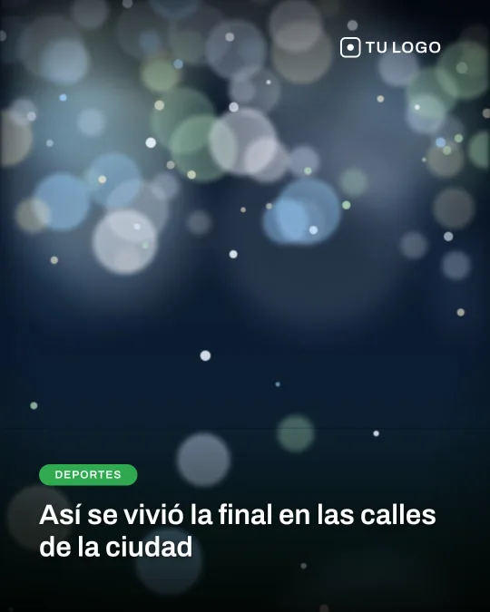 Plantilla Foto protagonista: la foto entera y un titular chico al pie