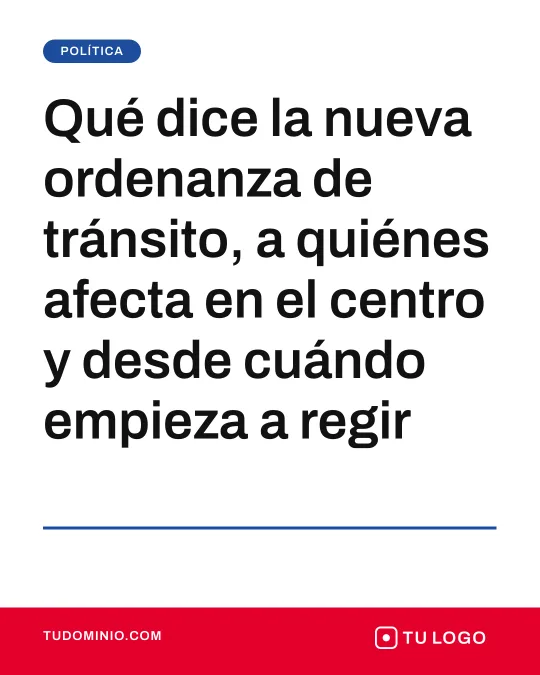 Plantilla Titular largo: todo el lienzo para un titular de cien caracteres